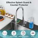 Customizable Faucet Mat for Kitchen Sink: 30"L x 5.5"W Quick Drying Kitchen Sink Mat & Bathroom Counter Protector - Cut to Fit with 2 or 3 Hole Faucet Design - Extra Long Absorbent Splash Guard