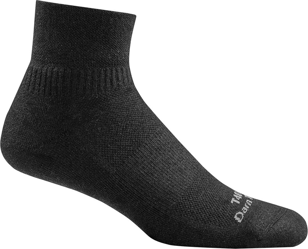 Darn Tough Tactical Quarter Cushion Socks (T4088) Unisex (Large, Black)