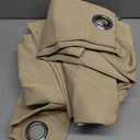 ChrisDowa Blackout Curtains 78 inches Long for Bedroom - 2 Panels Set Grommet Thermal Insulated Room Darkening Curtains for Living Room (Biscotti Beige, 42 x 78 Inch)