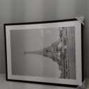 upsimples 24x32 Poster Frame, Display Pictures 20x28 with Mat or 24 x 32 Without, Wall Hanging Picture Frames, Black, 1 Pack