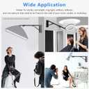 Ring Light Wall Mount with Triangle Base, 51inch/130cm Length Adjustable Support 180 Flexible Rotation, Wall Mount Boom Arm Up to 4.3ft for Photography Strobe Flash, Softbox, Reflector