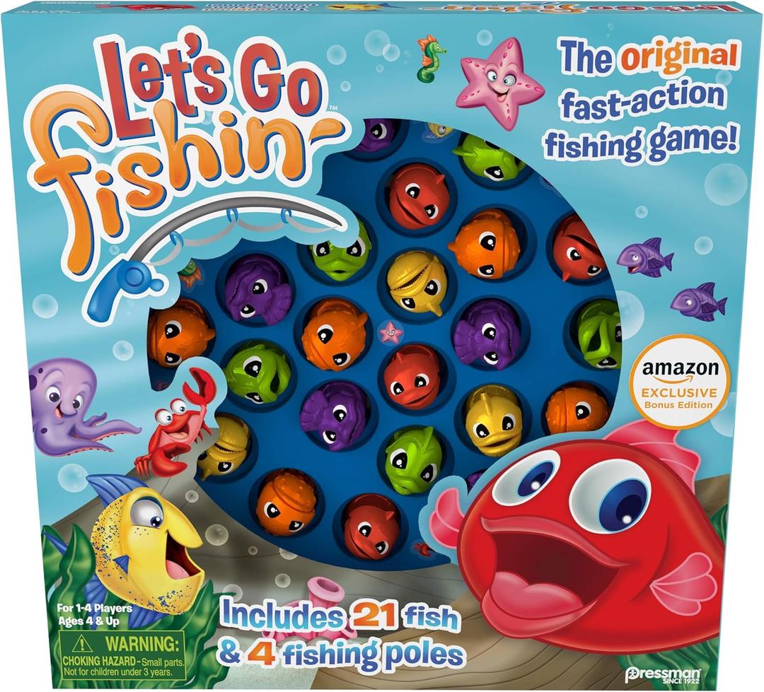 Exclusive Bonus Edition Let's Go Fishin' with Lucky Ducks MAM Card Game | 14 Players, Ages 4+