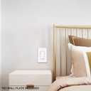 ThunderWay Matte White 3 Way Decorative Light Switch, 15Amp, 120V/277V, AC Decorator Rocker Paddle Wall Switch Replacement, Self-Grounding, Residential and Commercial Grade, UL Listed, 30 Pack