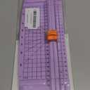Firbon Purple A5 Paper Cutter, Straight Small Paper Trimmer with Side Ruler for Scrapbooking Craft, Paper, Coupon, Label, Cardstock