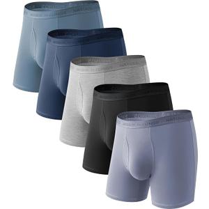 Natural Feelings Men's Underwear Viscose from Bamboo Boxer Briefs Underwear Pack for Men L