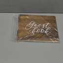 Wooden Rustic Guest Book with 110 Pages Lined 11" x 8.7"