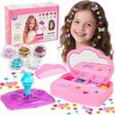 WooWee Hair Gem Stamper Kit, Sparkling Hair Jewels Styling Tool for Girls, Creative DIY Hair Art Crafts with Glitter Sequins, Birthday Party Gifts Toys for Girls Ages 312 Years Old