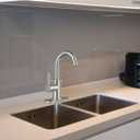 FORIOUS Single Handle Bathroom Sink Faucet 1 or 3 Hole Brushed Nickle, 360 Swivel Gooseneck Spout, Lead-Free, with cUPC Hose and Metal Pop Up Drain, Suitable for Bar Kitchen RV Vanity (Stainless Steel)