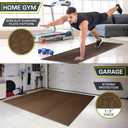 ProsourceFit Exercise Puzzle Mat 1/2-inch, EVA Interlocking Foam Floor Tiles for Home Gym, Workout Equipment, Kids Play Areas, Brown, 96 Sq Ft - 24 Tiles