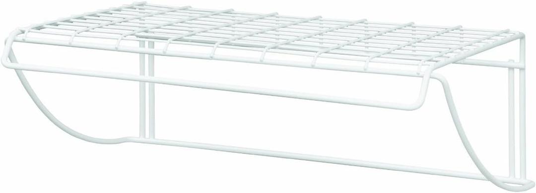 ClosetMaid 8278 18-Inch Wide Laundry Utility Hanger Shelf, White