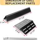 Genesis Grill Parts for Weber E310 E320 E330 EP310 EP320 EP330, 17.5 Flavorizer Bars 7620 Heat Deflector 7622 Burner Tube 62752 for Weber Genesis 300, Grill Replacement Parts for Weber Accessories