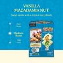 Kauai Coffee K-Cup Pods for Keurig Brewers Arabica Coffee, 10% Hawaiian Medium Roast, Vanilla Beans with Toasted Macabamia Nuts Vanilla Macadamia Nut, 1 Pack of 22 Single Serve K-Cups (EXP 04/22/28)