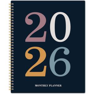 2026 Monthly Planner - 2026 Planner from January 2026 - Deccember 2026, Monthly Planners 8.5''x11'', 12 Months with Tabs, Large Daily Blocks, Double Inner Pocket