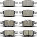 D1044 D1095 Front Rear Ceramic Brake Pads Set Fit For Ford Escape/Focus/Transit Connect,For Mazda 3/3 Sport/Mazda 5,For Volvo C30/C70/S40/V50