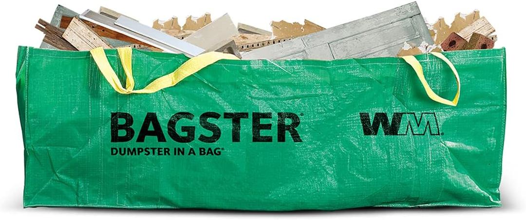 BAGSTER 3CUYD Dumpster in a Bag holds up to 3,300 lb, Green