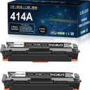2 Pack Replacement for HP 414A Black Toner Cartridge W2020A for HP Color Laser Pro MFP M479fdw M454dw M454dn M479fdn Toner Printer Ink