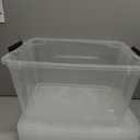 IRIS USA 19 QT Plastic Storage Box with Lid and Latches - 6 Pack - BPA-Free, See-Through Organizing Solution, Durable Nestable Stackable Containers, Secure Pull Handle - Clear