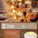 Homemory 24 Pack 3 Flameless Led Floating Candles, 200 Hour White Battery Operate Waterproof Tealights for Cylinder Vases, Centerpieces at Wedding Decor, Party, Pool