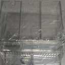 3 Tier Stackable Desk Organizer with 6 Drawers, YOCOMEY Plastic Desktop Storage Box Drawers, Detachable Makeup Storage Office Stationery Supplies Organizer for Office School(Clear)