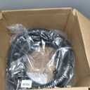 Pond Hose 2"ID × 10ft Black Corrugated Flexible Pump Tubing & 2 Clamps