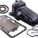 MOTOKU Engine Oil Pan with Gasket Seal O Ring for Dodge Dakota 3.7 2004-2005, Nitro 3.7 2007-2011, Ram 1500 3.7 2002-2010, Jeep Liberty 3.7 2002-2012, Ram 2500 and 3500 5.9 2003-2004
