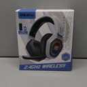 Ozeino 2.4GHz Wireless Gaming Headset for PC, Ps5, Ps4 - Lossless Audio USB & Type-C Ultra Stable Gaming Headphones with Flip Microphone, 40-Hr Battery Gamer Headset for Switch, Laptop, Mobile, Mac (Black and White)