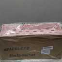 SPACELEAD Slim Storage Cart 4 Tier,Bathroom Organizer Rolling Utility,Mobile Shelving Unit Slide Out for Office, Kitchen, Laundry Room & Narrow Places,Pink