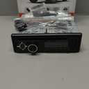 Single Din CD DVD Player Car Stereo with Car Audio Receiver, Bluetooth Hands-Free, LCD Screen AM/FM Car Radio, Support APP Find Car, Voice Assistant, Remote Control, DVD, VCD, USB/SD Card/AUX-in MP3