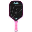 Franklin Sports Pro Pickleball Paddles - Parris Todd C45 Carbon Fiber Series - Official USAP + UPA Approved Pickleball Paddle - Elongated Pro Player Design - 13.25mm Polymer Core - Hot Pink/Surf Blue