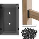 60pcs Deck Railing Bracket connectors for 2x4 Railing Wood Posts with Wood Screws (60pcs)