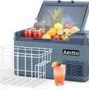 Aeitto 12 Volt Car Refrigerator 25Quart Car Fridge Freezer Electric Cooler Portable Cooler 12V Fridge RV Refrigerator -4℉-68℉ Temp Control 12/24V DC & 100-240V AC for Travel, Camping, RV, Road