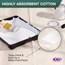 CCS Canvas Drop Cloth for Painting  All Purpose Cotton Duck Cloth Tarp for Curtains, Tablecloths, Backdrops  Washable & Reusable Floor Cover & Dust Sheet for Furniture (6x9 Ft)