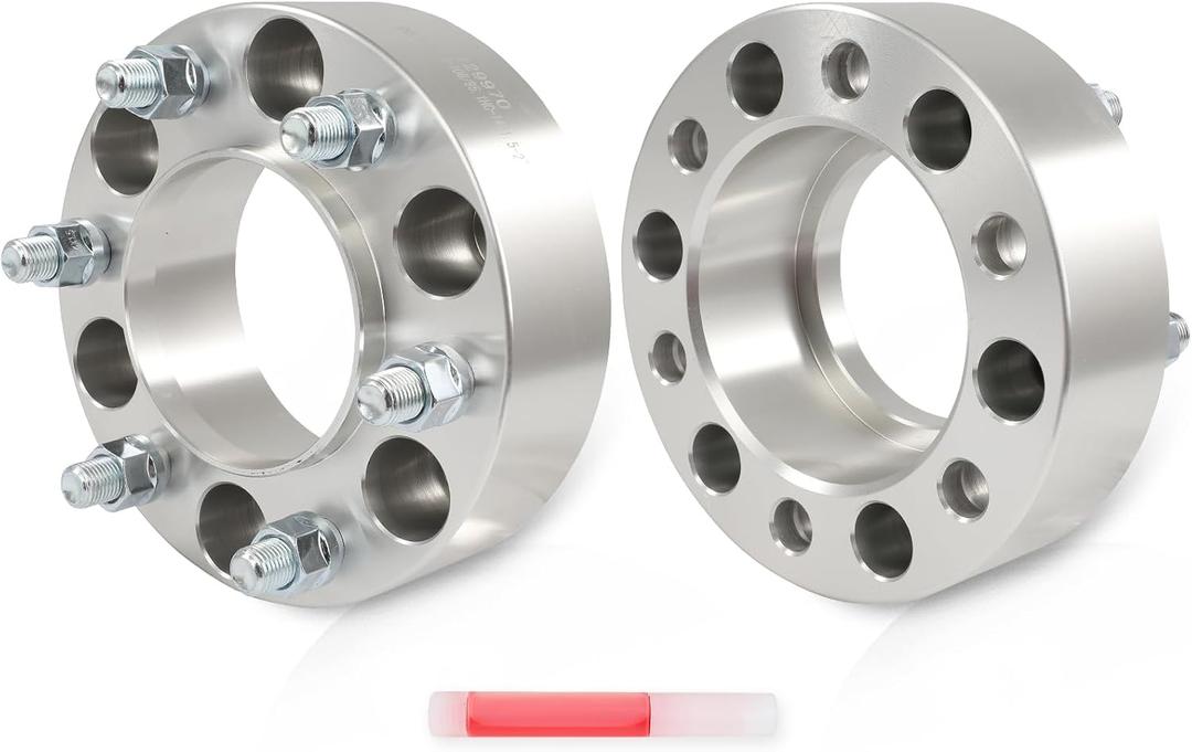 ECCPP 6x5.5 to 6x5.5 Wheel Spacers 2 inch 6 lug 6X139.7MM Fit for Toyota for 4Runner 1996-2021 for Toyota for FJ Cruiser 2007-2014 with Studs 14x1.5 106mm Hub Side to 95.1mm Wheel Bore-2PCS