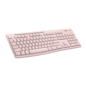 Logitech MK270 Wireless Keyboard for Windows, 2.4 GHz, 8 Multimedia Keys, PC, Laptop, Wireless Keyboard - Rose (1 Pack)