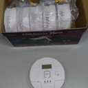 6 Packs,2 in 1 Technology, Smoke,Carbon Monoxide Detector, Co Alarm,85db Alert,LCD Readout,3 Color LED Indication,Green Light Blinking at Work, with 3 AA Batteries,Easy Install,for Home and Kitchen