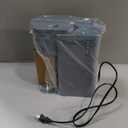 Mini Hot and Iced Coffee Maker Single Serve, for K Cup and Ground, 6 to 14 Oz Brew Sizes, with Recipe Book, for Home, Travel, RV, Office and Dorm, Elegant Gray