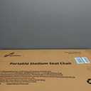 Sportneer Stadium Seats with Back Support: 2.5'' Thick Comfy Cushion 6 Adjustable Angle Bleacher Seat with Armrest - 2 Large Pockets, 2 Cup Holders Stadium Chair for Sport Events Concerts Parks, Non-Heated, Regular - 20.5"