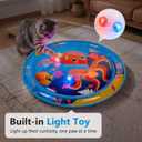 Thickened Cat Water Sensory Play Mat with 2 Attractive Balls, Cat Water Bed Toy for Cats Dogs Kittens Puppies Pets