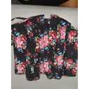 Alivila.Y Fashion Womens Vintage Floral Denim Overbust Corset Bustier Top (Medium, Black)
