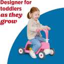 Radio Flyer Scoot 2 Scooter, Blue/Red/Pink, for Kids Ages 1-4, Ride On Toy or 4-Wheel Kids Scooter, Durable Wheels and Frame, Converts Easily with Flip Deck, Toddler Ride On Toys 