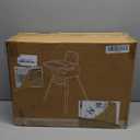 Portable Baby Highchair for Months Infants and Toddlers with 5 Point Harness Convertible Comfortable Seat for Cozy Eating Table Sit Up High Chair and Seats for Sitting Up Back Booster Feeding Chairs (white)