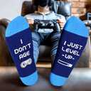 Gamer Gifts for Teen Boys Adult - Gaming Socks for Men Teens, Christmas Gifts with Card