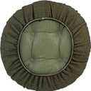 Klear Vu Omega Gripper Non-Slip Tufted Round Barstool Cushion for Dining Rooms, Cafes, Bars and Restaurants, 14” Green, 4 Pack