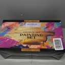 Premium Acrylic Art Paint Set | 62-Piece Professional Artist Painting Supplies Kit w/Wooden Tabletop Easel, Paints, Brushes, Knives, Palettes, Canvases & More, for Adults, Kids, Hobbyists & Beginners