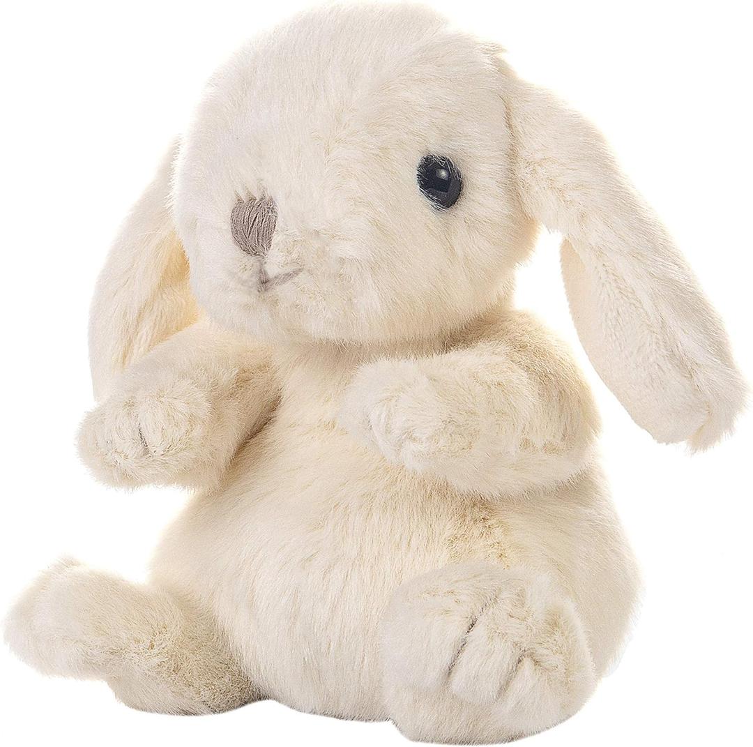 DILLY DUDU Cream Bunny/Rabbit Stuffed Animal Plush Soft Toy 6-Inch