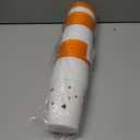 24 Pack Thanksgiving Cups - 16oz Orange & White Plastic Fall Party Cups with Autumn Pumpkin and Turkey Designs, Perfect for Friendsgiving and Holiday Celebrations