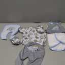 BABESIDE 6 Pcs Reborn Baby Doll Clothes for 17-22 Inch Babydolls, Dinosaurs Pattern Lifelike Reborn Baby Doll Accessories with Hat Bib and Socks for Realistic Baby Dolls Boy & Girl