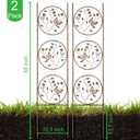 Set of 2 Butterfly Metal Garden Trellis for Climbing Plants, Decorative Vegetables Flowers Vine Trellis for Outdoor Patio 55'' H x 12.4'' W