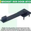 2 Pack Heavy Duty Gate Flip Latch for Outdoor Fence Wooden Gates | Barn Door Latch, Fence Flip Gate Latch for Wooden Fence, Gate Locks for Outdoor Fence, Gate Latches for Metal Gates