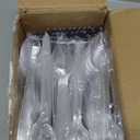 360 Count Extra Heavy Duty Plastic Silverware Set – Heat Resistant & BPA Free Disposable Silverware Cutlery 150 Forks, 150 Spoons, 60 Knives – Clear Premium Plastic Utensils for Parties & Events